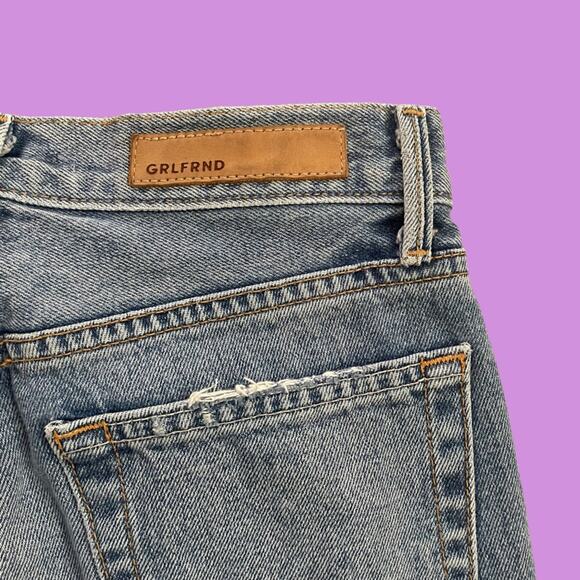 Grlfrnd Karolina High-Rise Crop Jean in Lost Forever Cropped Frayed Raw Hem 23 - Picture 5 of 8